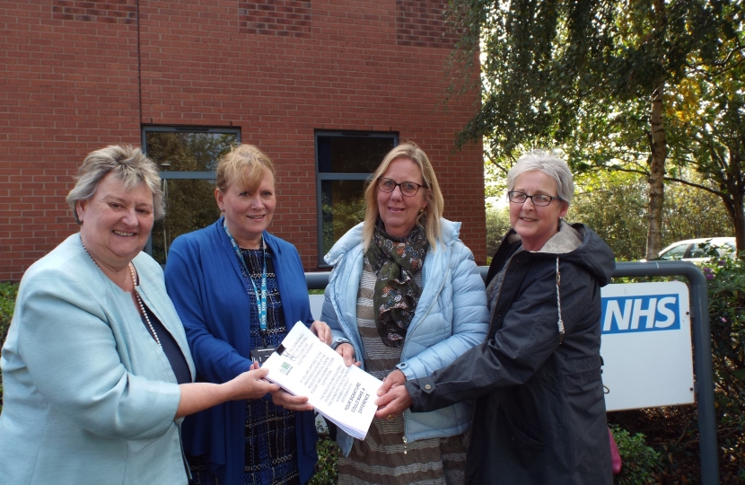 Delivery of the WI petition to the East Staffordshire CCG