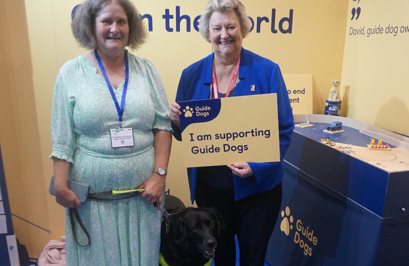 Heather Wheeler at Guide Dogs Campaign