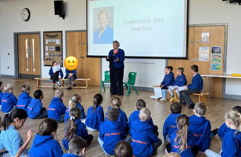 Heather Wheeler addressing an assembly