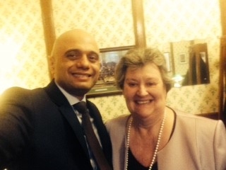 Heather Wheeler MP with SOS Sajid Javid