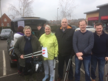 Heather Wheeler MP, Cllr Julie Patten, Cllr David Muller, Cllr Stuart Swann and Charlie Simpson